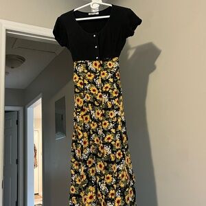Vintage Sunflower Dress